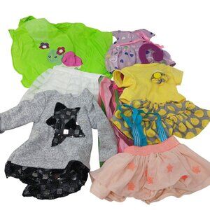 8 Pc Doll Clothes OG & Others Skirts Dress Pants Shirt Raincoat #D-9